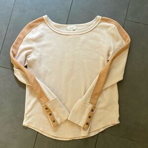 Bohme Long Sleeve Waffle Knit Top